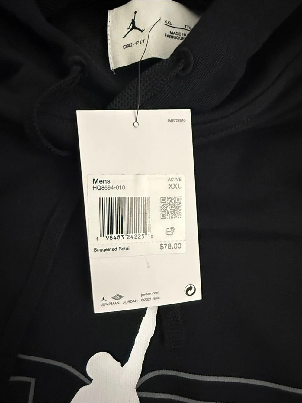 Jordan black hoodie